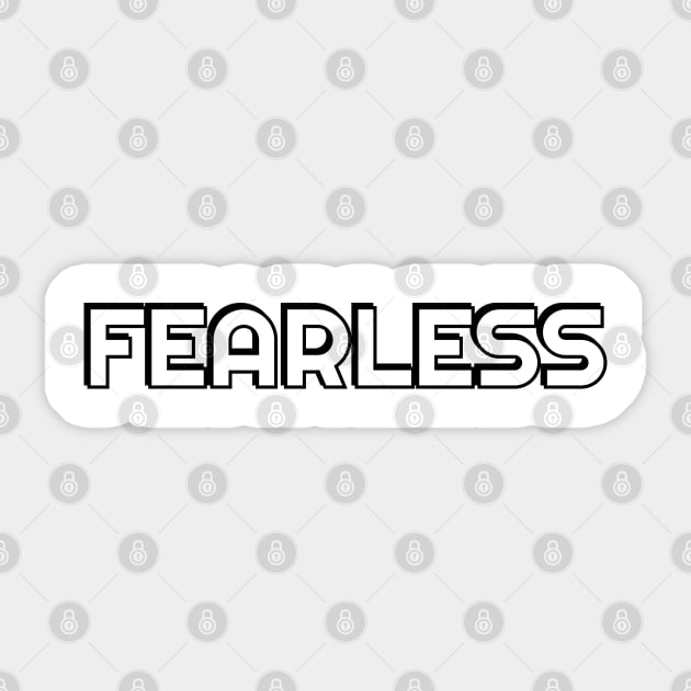 Fearless Sticker by InspireMe